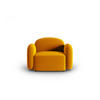 SESSEL Blair aus Samt gelb - Gelb, Textil (87/80/119cm) - Micadoni