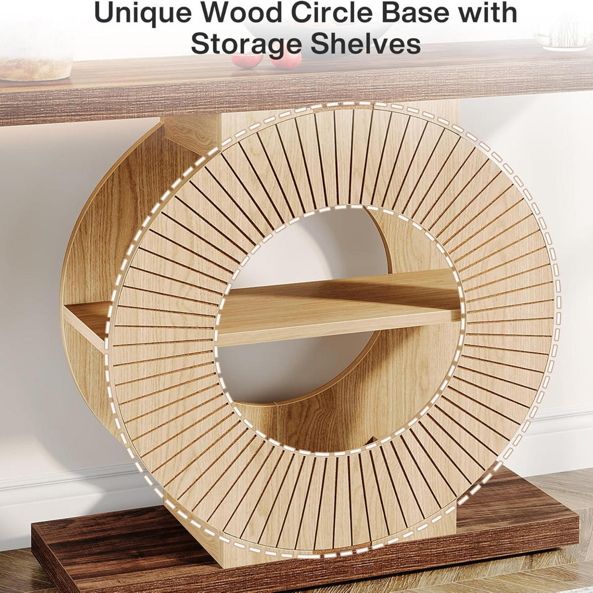 KONSOLENTISCH Holzoptik Natur Braun 100×30 cm - Ahornfarben, Holzwerkstoff (30/100/80cm) - Quality Elegance