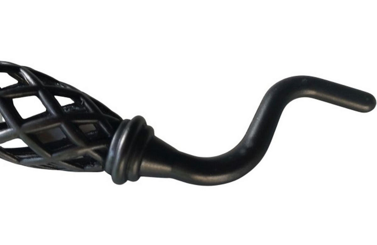 MÖBELGRIFF BA 160mm Klappgriff Metall Schwarz patiniert Hängegriff Vintage - Schwarz, Metall (2/2/19cm) - Livingpoint24