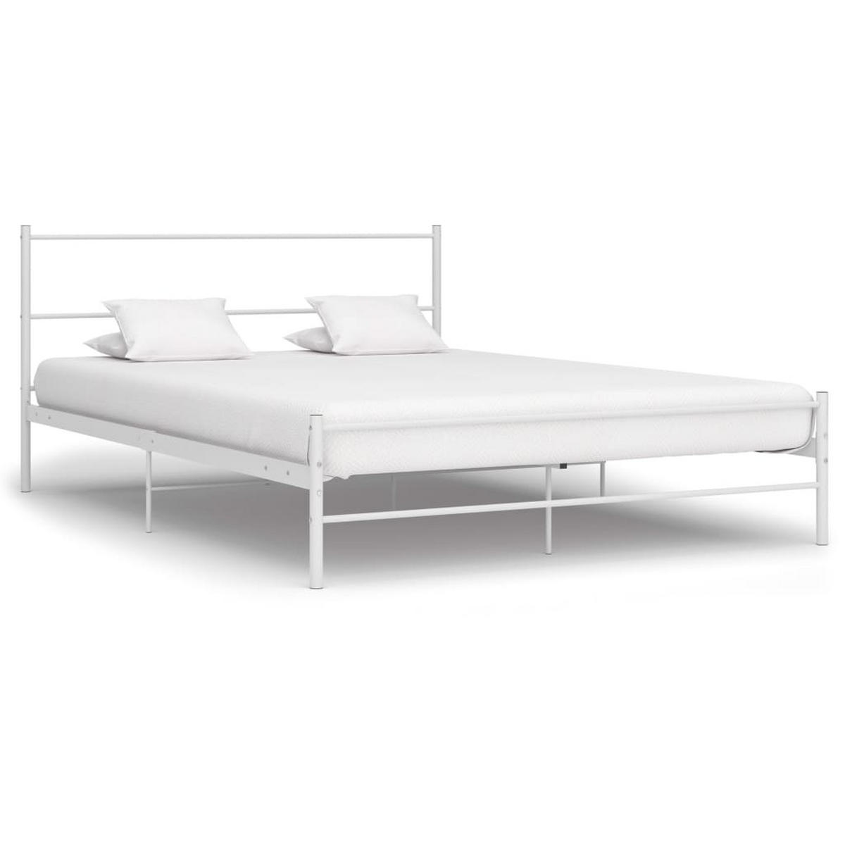 METALLBETT Hester 127/209 cm - Weiß, Metall (120/200cm) - Nettlife