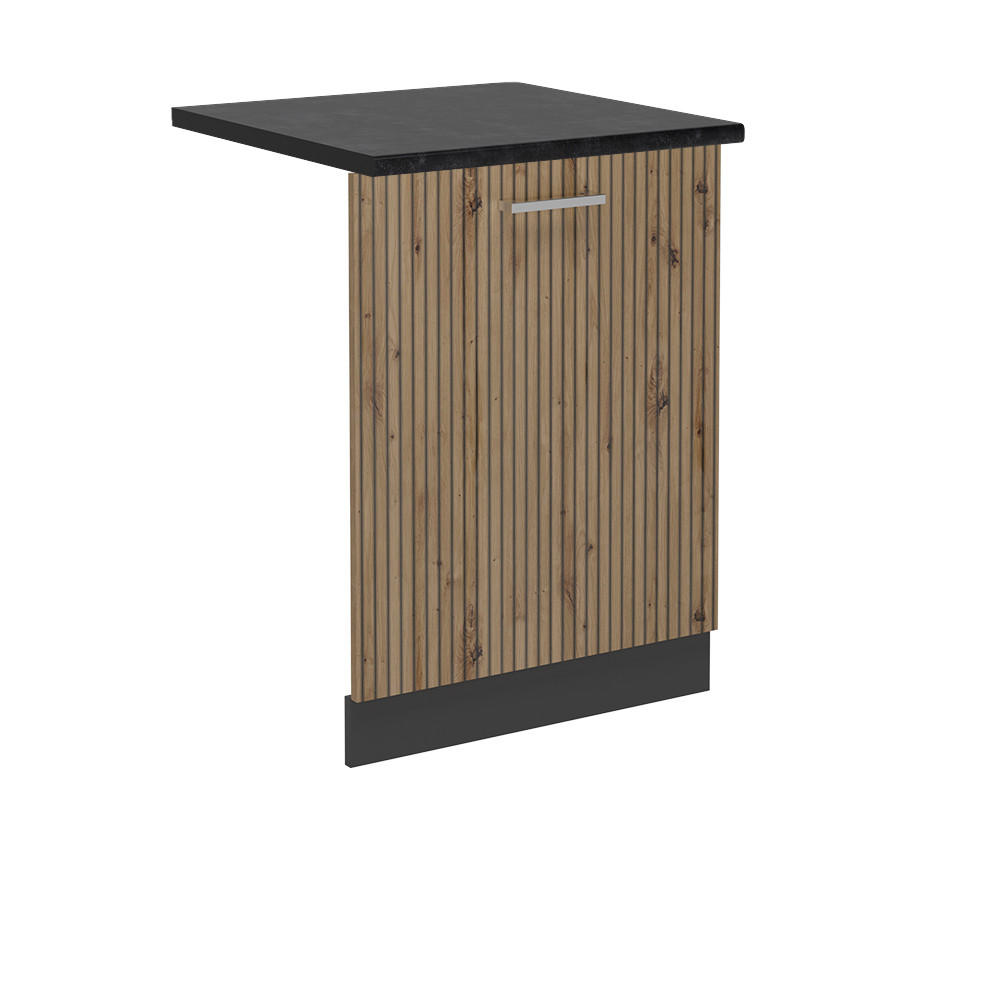 KRYT MYČKY NÁDOBÍ R-Line Řemeslný dub - antracitová/dub artisan, kompozitní dřevo (60/81.8/1.6cm) - Vicco