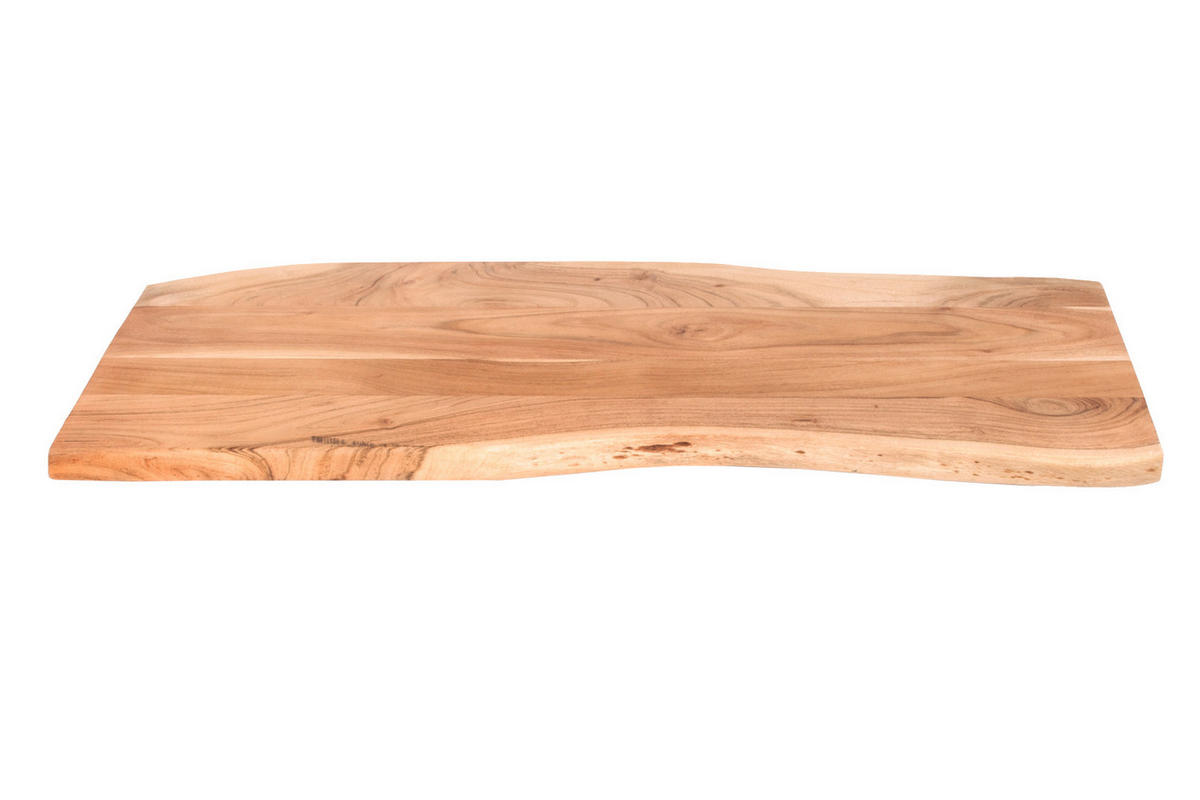 TISCHPLATTE CURTIS - Beige/Naturfarben, Akazienholz/Holz (40/100/3cm) - SAM