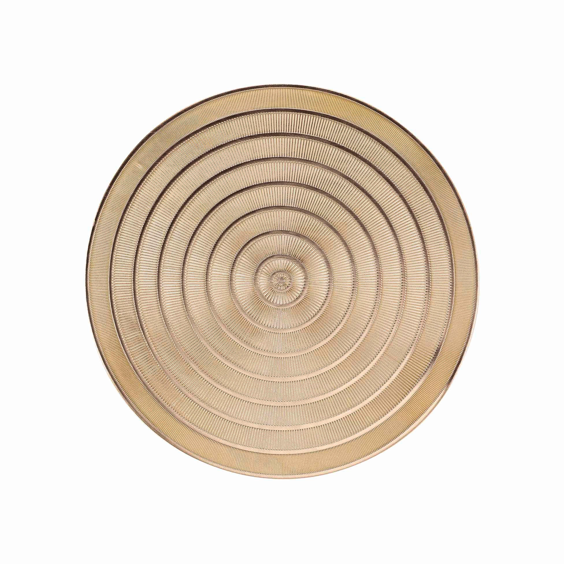 TISCHUNTERLAGE Metallisch Ø 40 cm - Goldfarben, Kunststoff (40cm) - Douceur d´intérieur