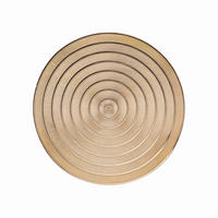 TISCHUNTERLAGE Metallisch Ø 40 cm - Goldfarben, Kunststoff (40cm) - Douceur d´intérieur