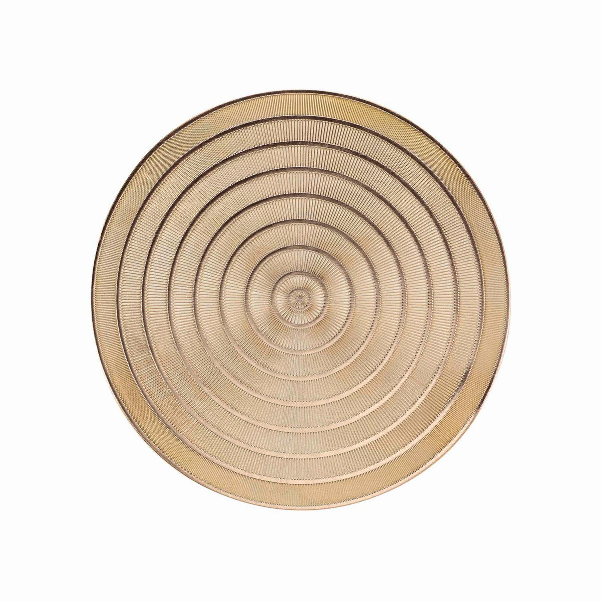 TISCHUNTERLAGE Metallisch Ø 40 cm - Goldfarben, Kunststoff (40cm) - Douceur d´intérieur