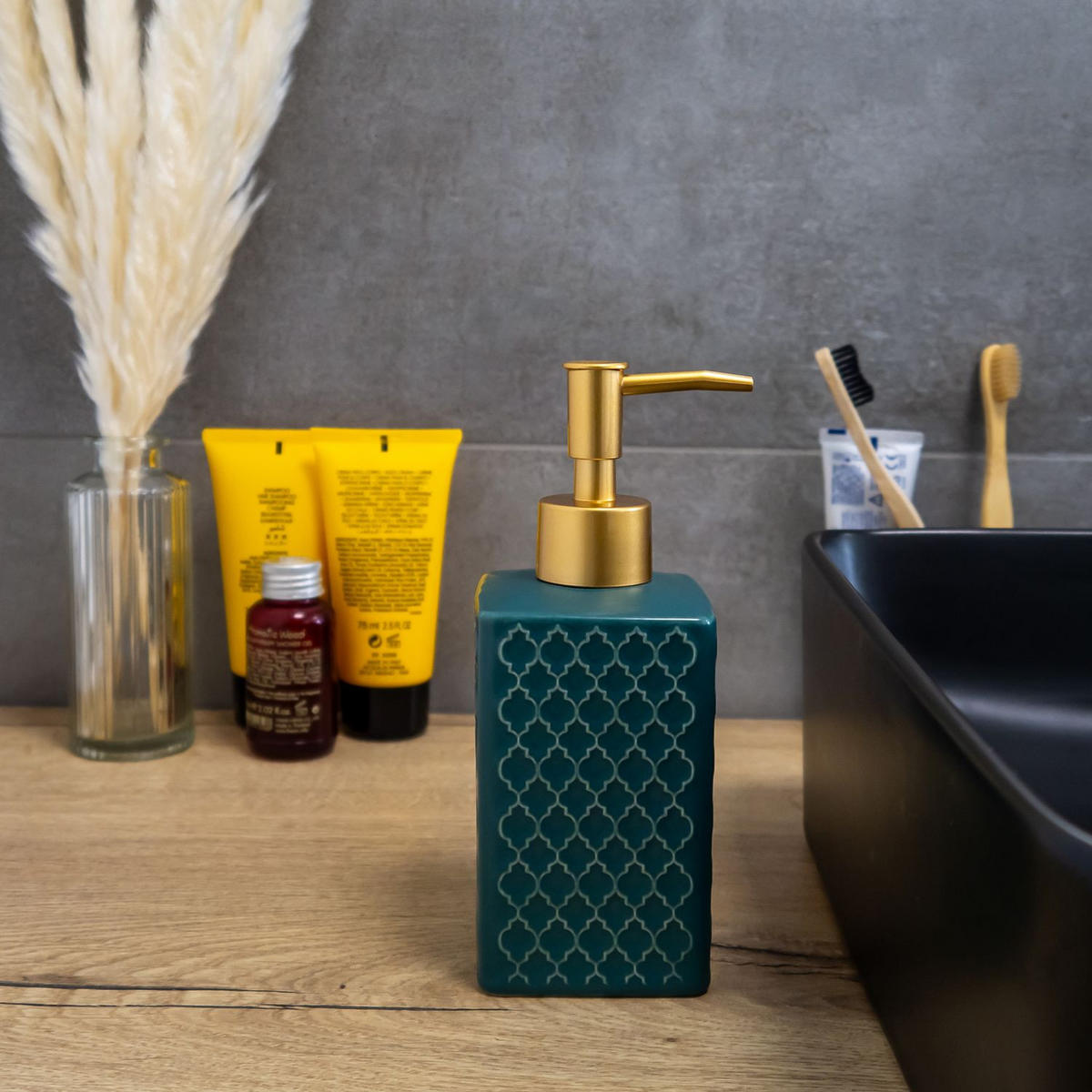 SEIFENSPENDER 290ml - Grün, Keramik (6.5/10/26.5cm) - Intirilife