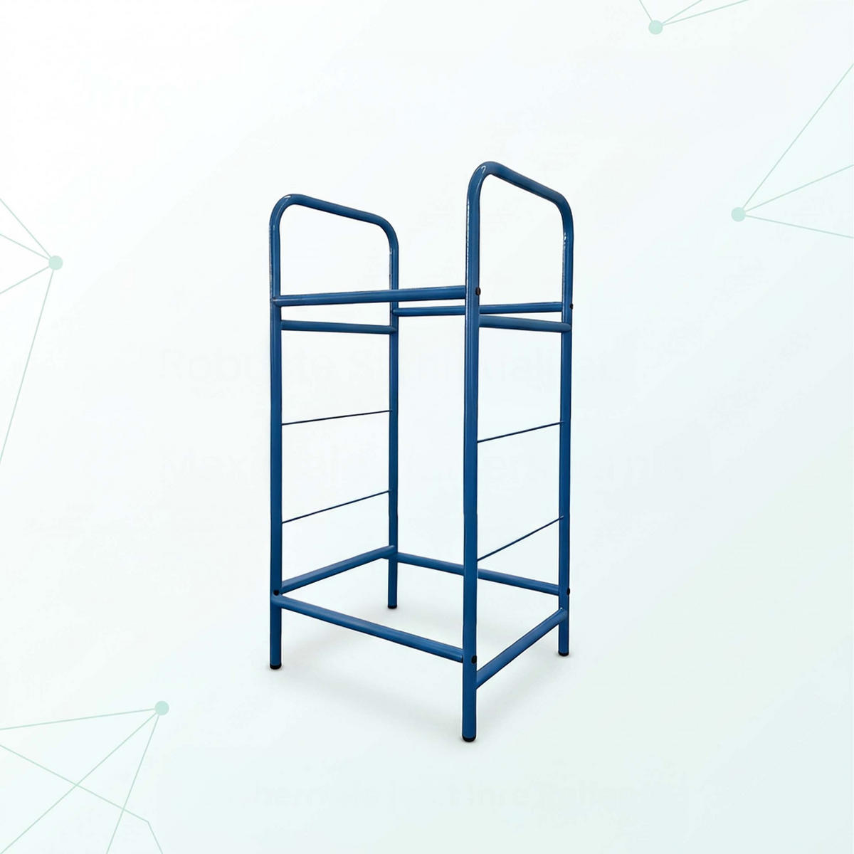 REGÁL na pneu - modrá, kov (53/106/46cm) - Relaxdays