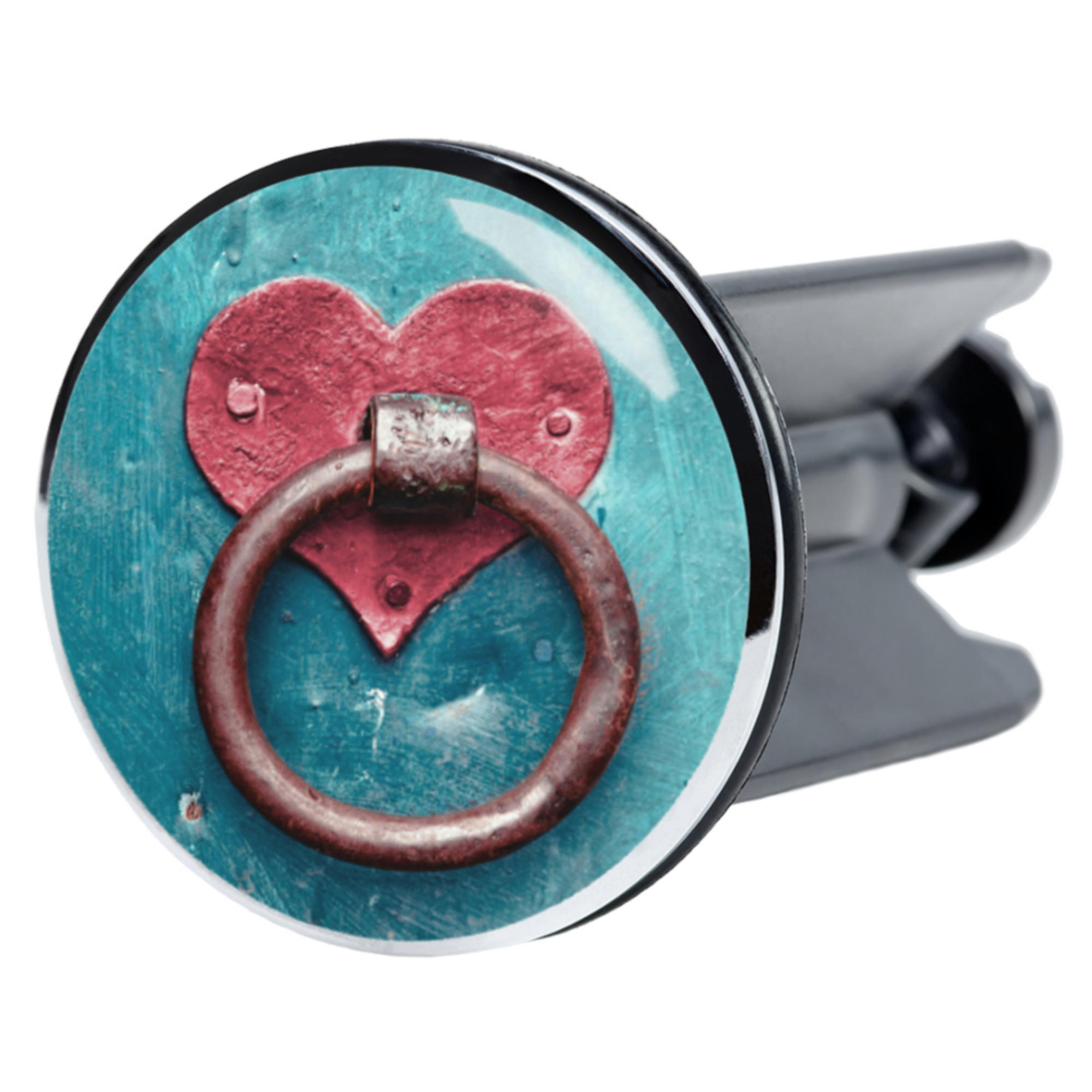 WASCHBECKENSTÖPSEL Knocker - Türkis, Kunststoff/Metall (4/7/7cm) - Sanilo