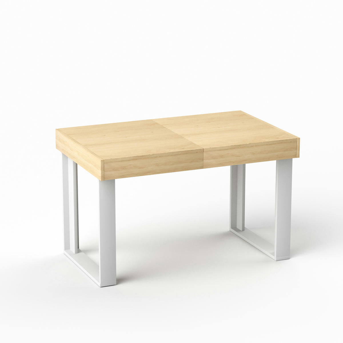 ESSTISCH ausziehbar 120-160/80/76 cm im Retro-Stil DE-39971 Natur - Naturfarben, Holzwerkstoff (75/120/75cm) - ComfortXL