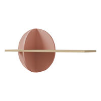 WANDREGAL Lena mit runden Fächern, für Kinder und Jugendliche, 80 cm, Eiche Cremona/Macadamia/Puderrosa - Eichefarben/Beige, Holzwerkstoff (80/45/24cm) - Beautysofa