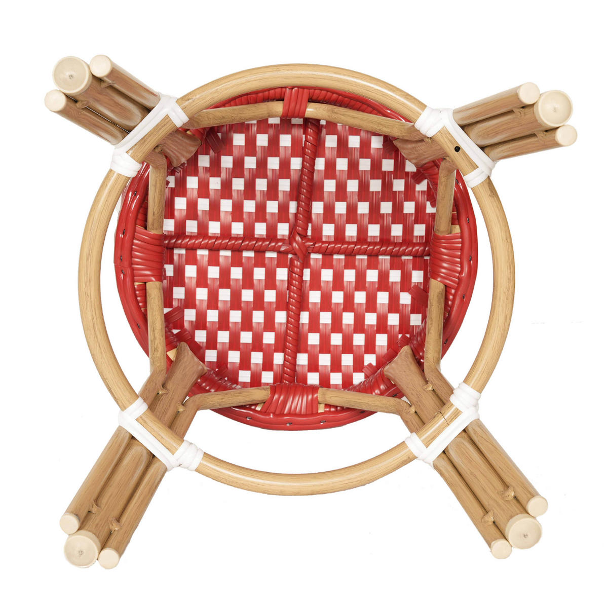 BARHOCKER, Rot - Rot, Metall (43/46/43cm) - Oviala