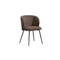 ESSZIMMERSTUHL LENA Braun Cord - Dunkelbraun/Braun, Textil (54/78/53cm) - KAWOLA