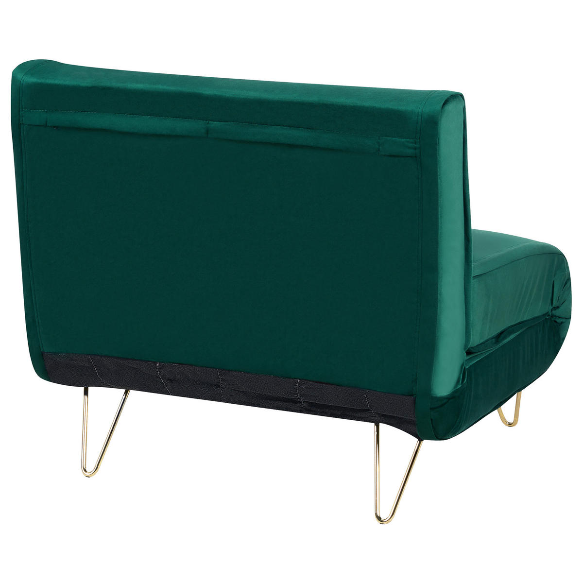 SCHLAFSOFA Samtstoff Dunkelgrün Vestfold - Dunkelgrün, Textil (85/81/78cm) - Beliani
