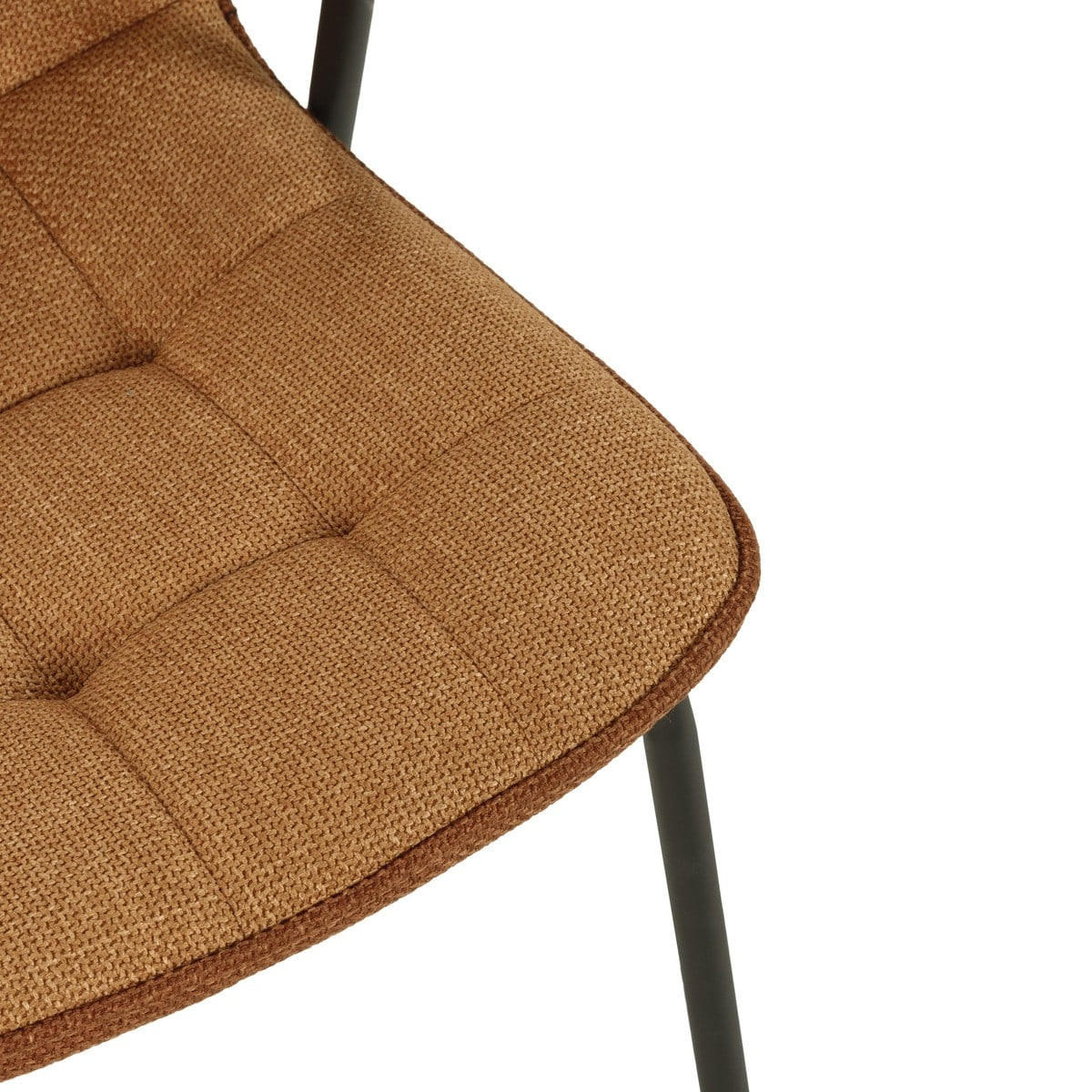 STÜHLE 4er-Set aus Stoff mit Metallbeinen 59/46/51 cm - Terracotta, Textil (59/46/75cm) - Calicosy