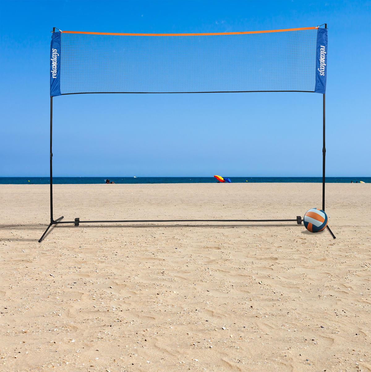 BADMINTONNETZ - Schwarz, Kunststoff/Textil (310/103cm) - Relaxdays