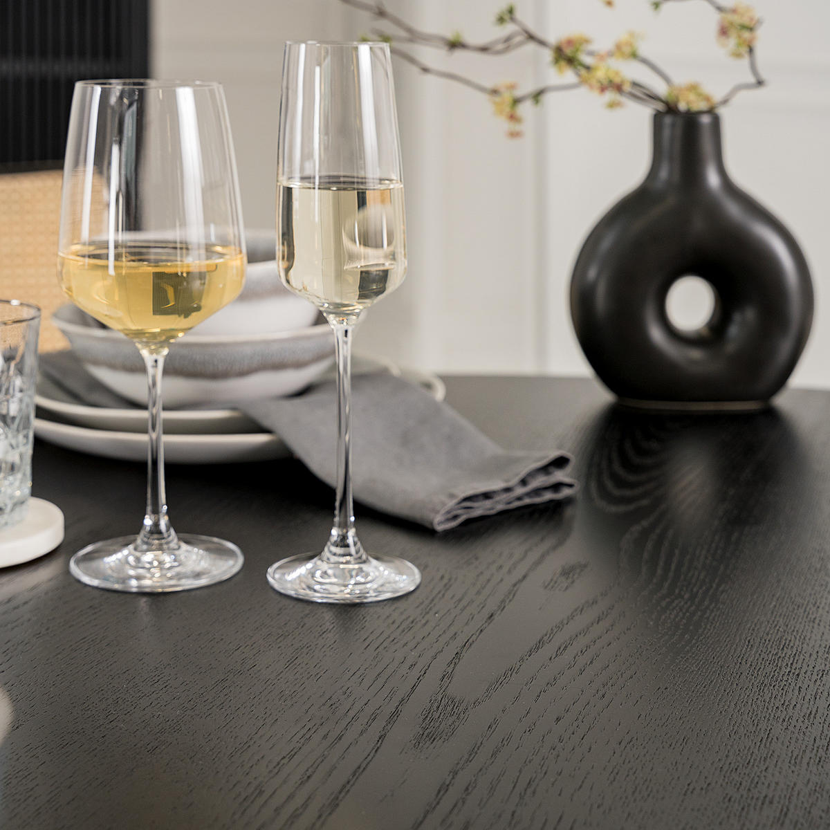 ESSTISCH rund - Esche teilmassiv - Eschefarben, Holzwerkstoff (140/140/75cm) - home24