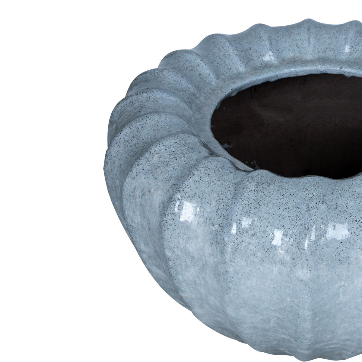 TOPF Jinah Weiß 70/70/48cm - Weiß, Keramik (48cm) - PTMD Collection