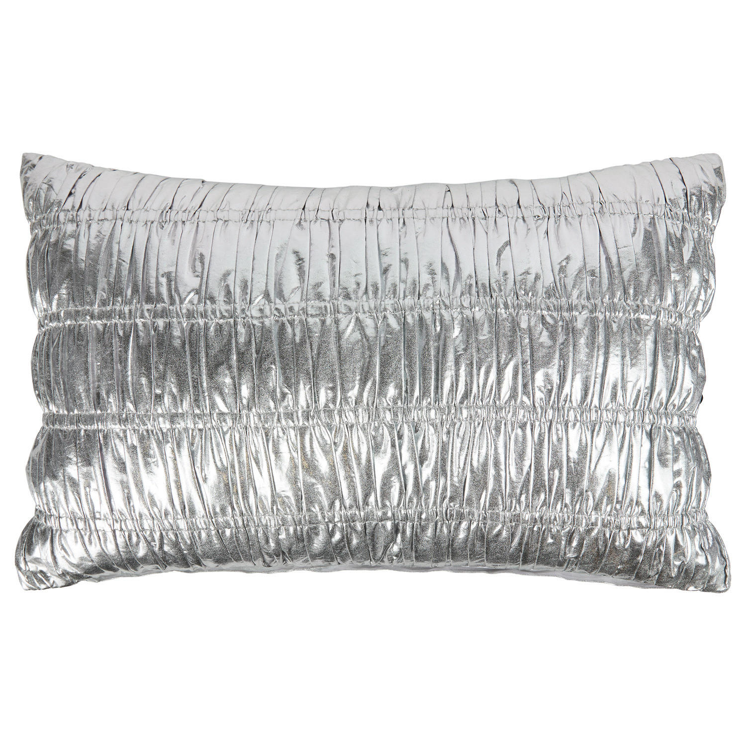 KISSEN Stardust mit Raffung - Silberfarben, Textil (40/60cm) - Butlers