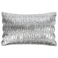 KISSEN Stardust mit Raffung - Silberfarben, Textil (40/60cm) - Butlers