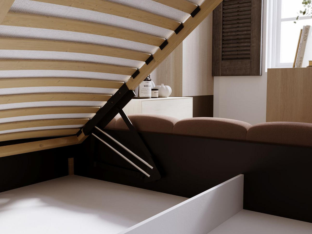 POLSTERBETT Royal 120x200 Braun - Braun, Textil (120/200cm) - Graingold