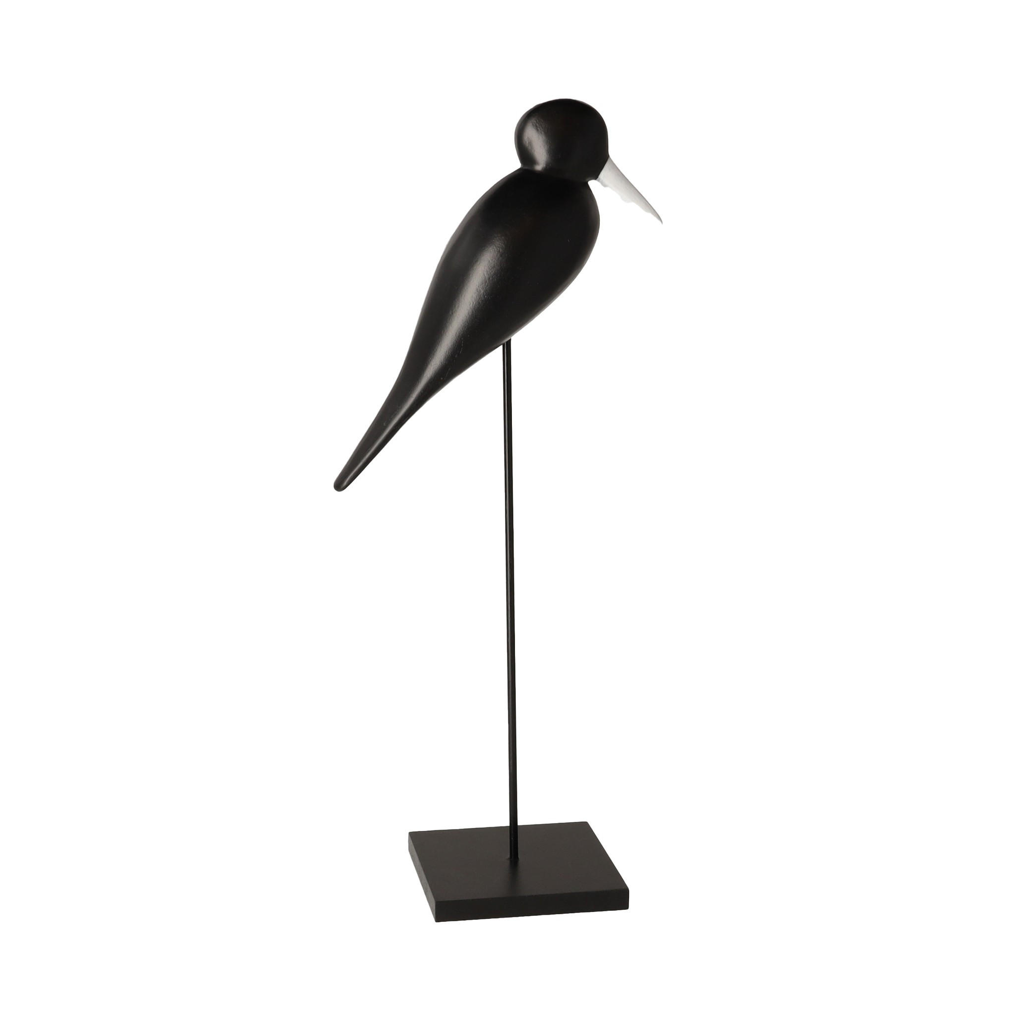 FIGURINE Fogleso - Schwarz, Holzwerkstoff (19/45/12cm) - home&you