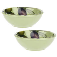 SCHÄLCHEN Ø 12 cm Olive Set mit 2 Stück - Currygelb, Kunststoff - Rose & Tulipani