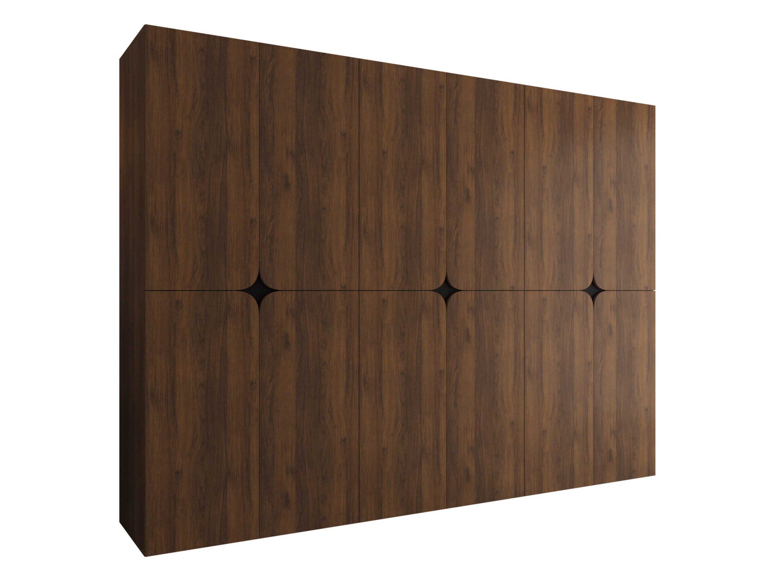Mirjan24 Drehtürenschrank Nussbaum 270x203x50 cm