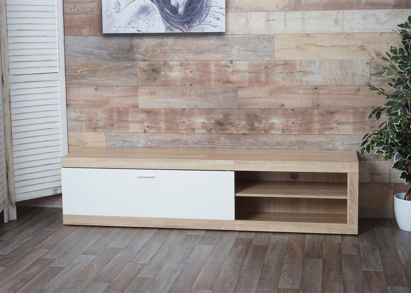 TV-RACK Eiche Dekor - Eichefarben, Holz (180/43/41cm) - MCW