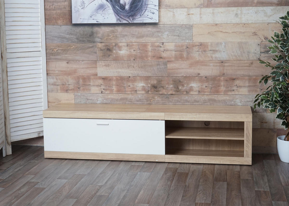 TV-RACK Eiche Dekor - Eichefarben, Holz (180/43/41cm) - MCW