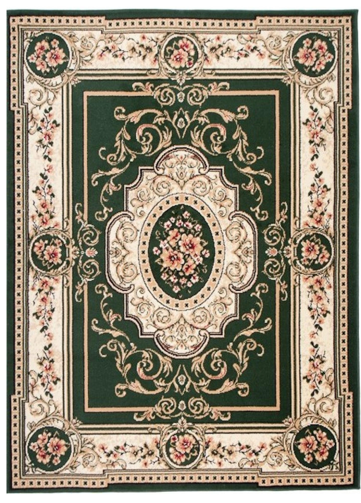TEPPICH ATLAS Beige Grün 70/130 cm - Beige/Grün, Textil (70/130cm) - Tapiso