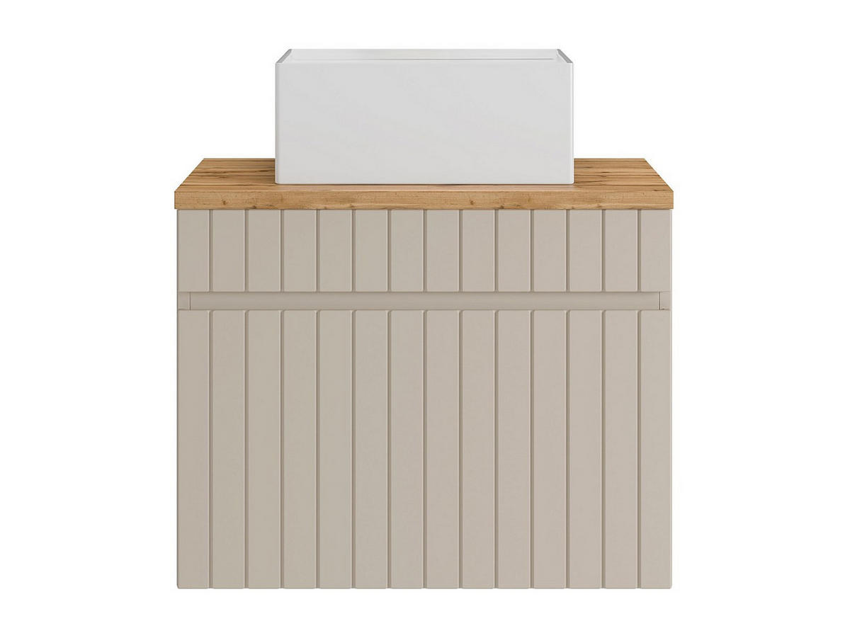 EINZELWASCHTISCH - 60cm x 46cm - MDF - beige - SATARA - Beige, Holz (60/46/46cm) - Vente-Unique