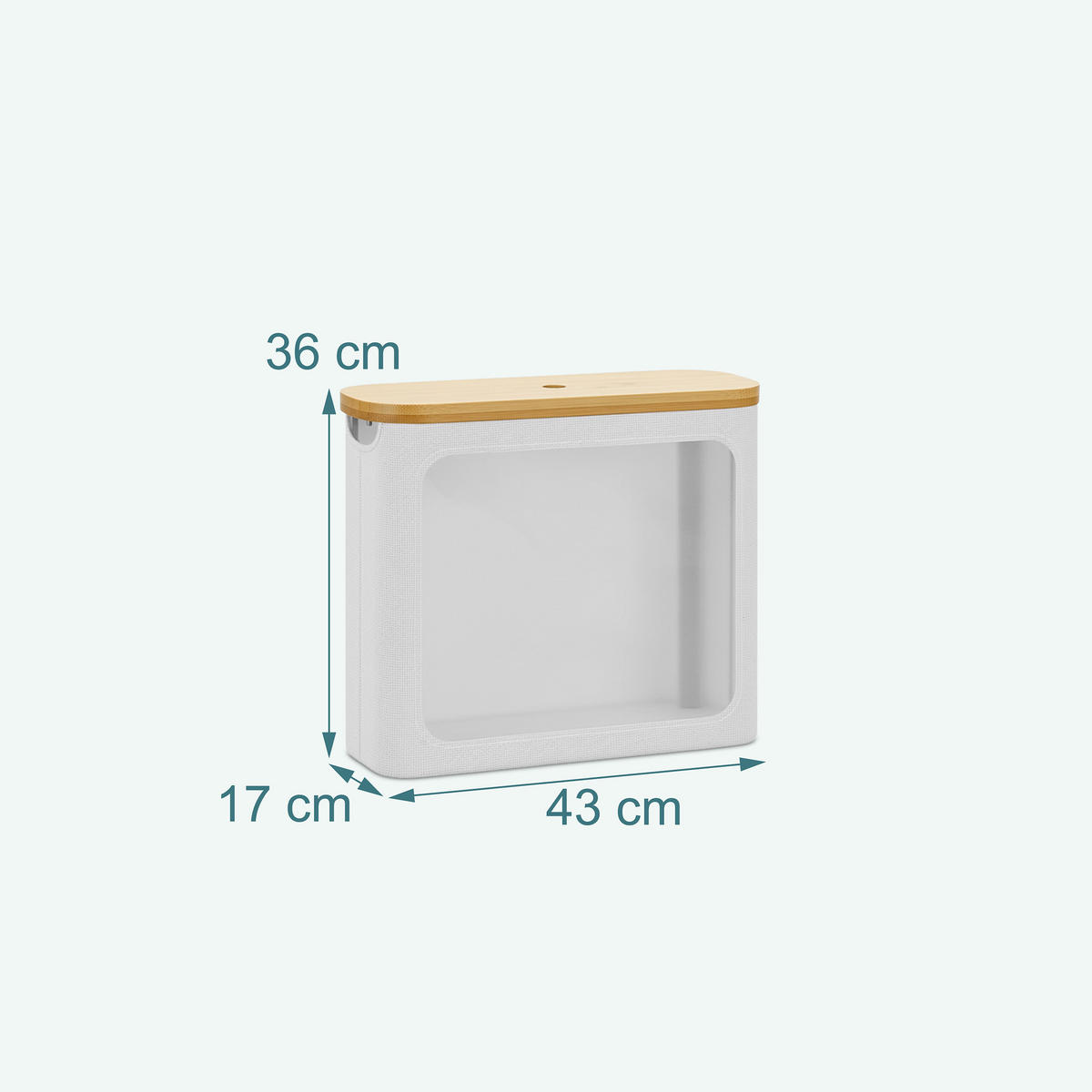 TOILETTENPAPIER-AUFBEWAHRUNG - Weiß, Holz/Kunststoff (43/36/17cm) - Relaxdays