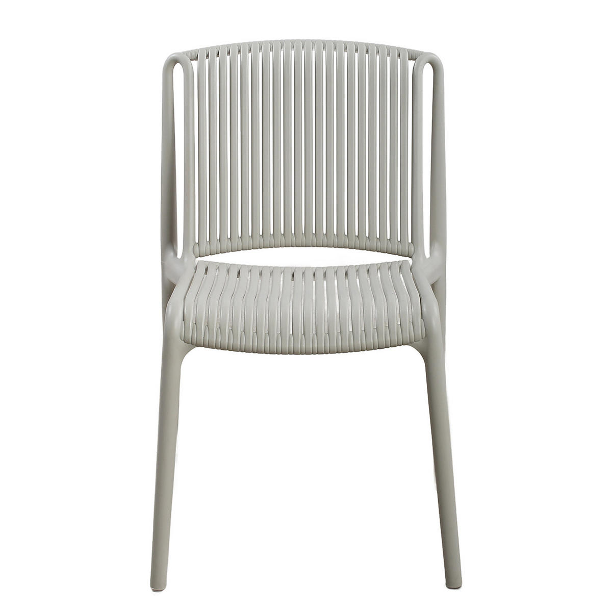 GARTENSTUHL - 2er-Set - Polypropylen - Beige, Kunststoff (53/83/56cm) - home24