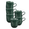 KAFFEEBECHER Terra Moosgrün 400 ml 6er Set - Dunkelgrün, Keramik (0.4L) - Seltmann Weiden