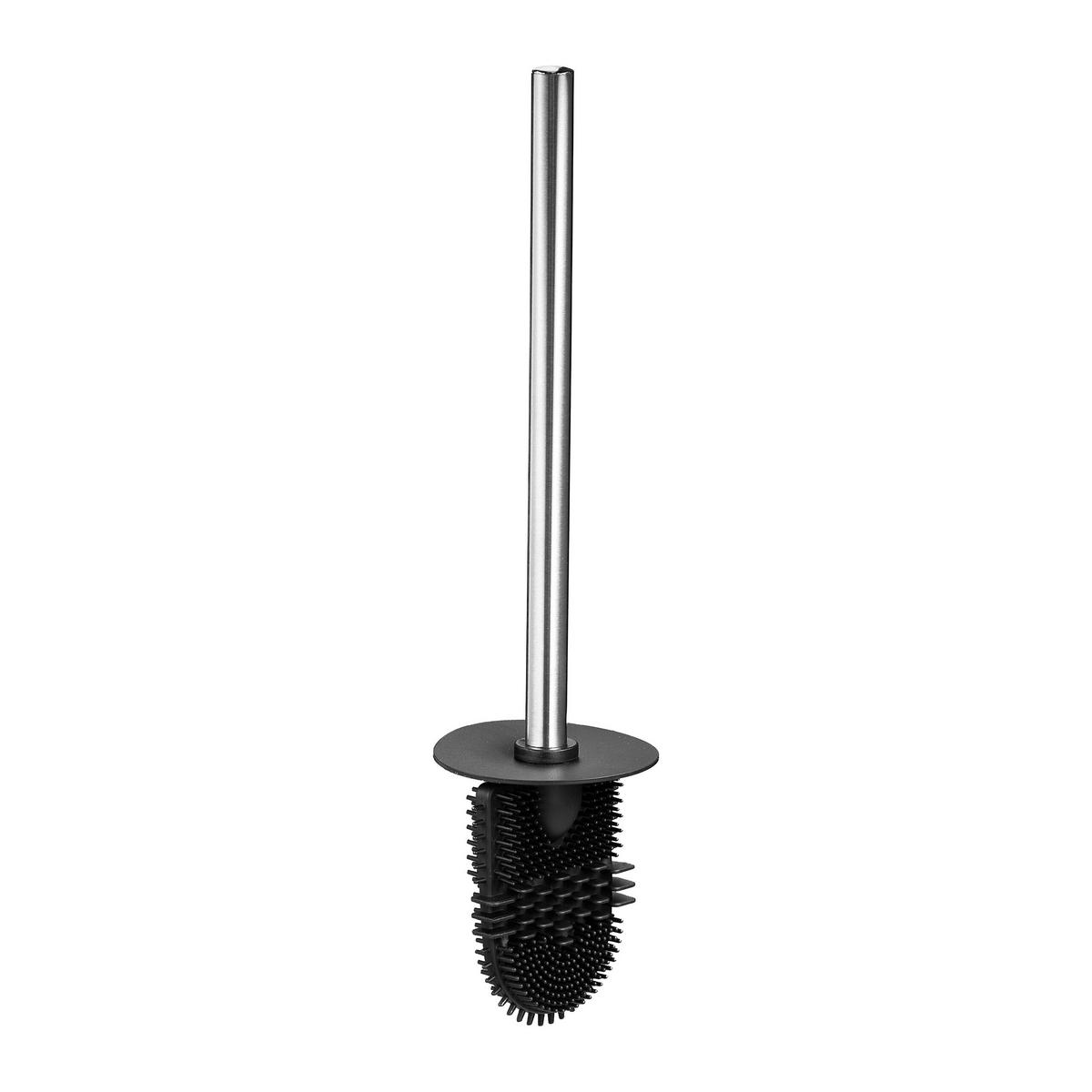 TOILETTENBÜRSTE - Silberfarben, Kunststoff/Metall (9.5/40/10cm) - Relaxdays