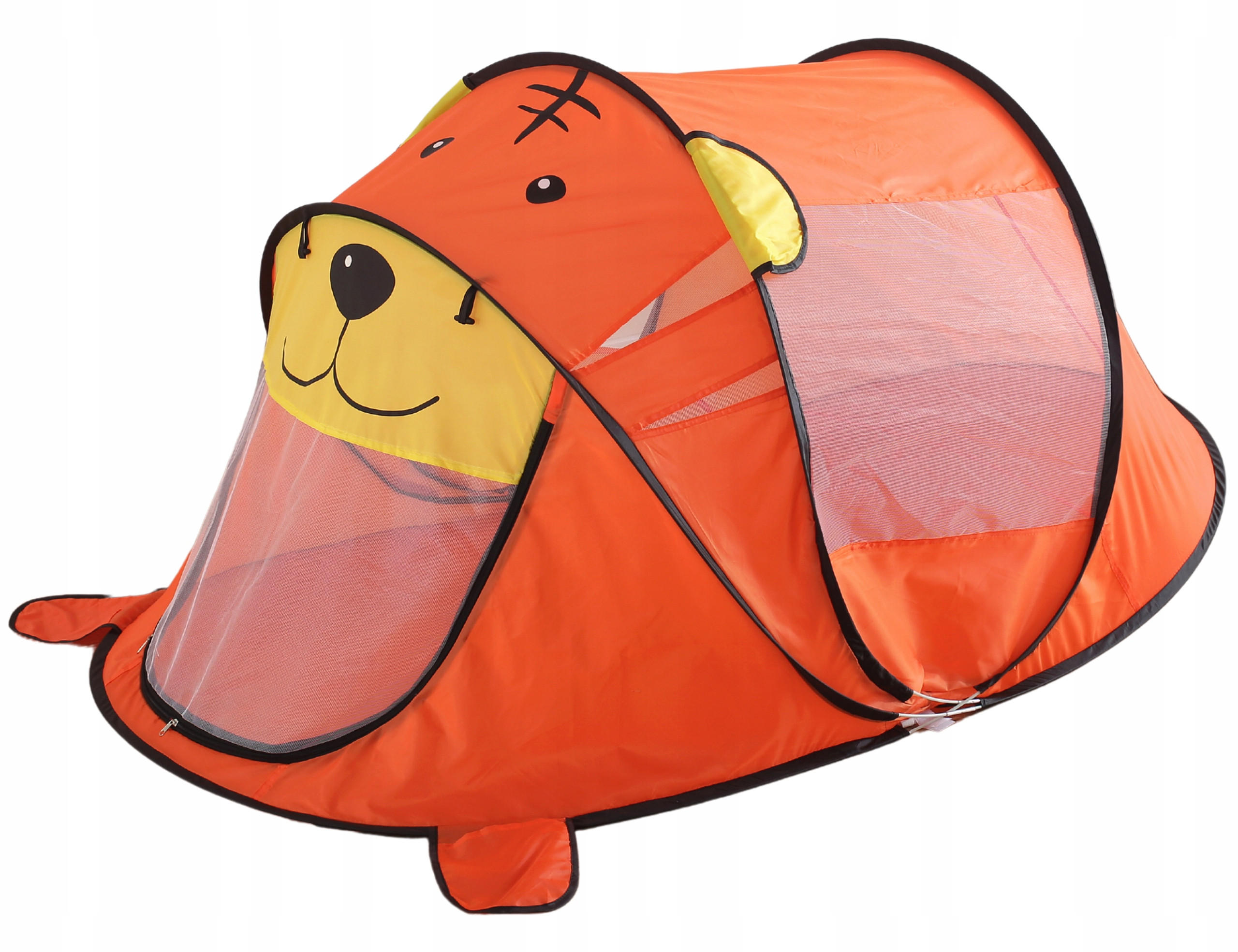 SPIELZELT Strandzelt Kinder Orange - Orange, Kunststoff (100/182cm) - KRUMAD