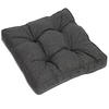 LOUNGEKISSEN Beauflair Outdoor Sitz 60/60/10cm Graphitgrau - Graphitfarben, Textil (60/10/60cm) - Beautissu 