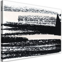 LEINWANDBILD Moderne Abstraktion 120x80cm - Schwarz, Textil (120/80cm) - Feeby