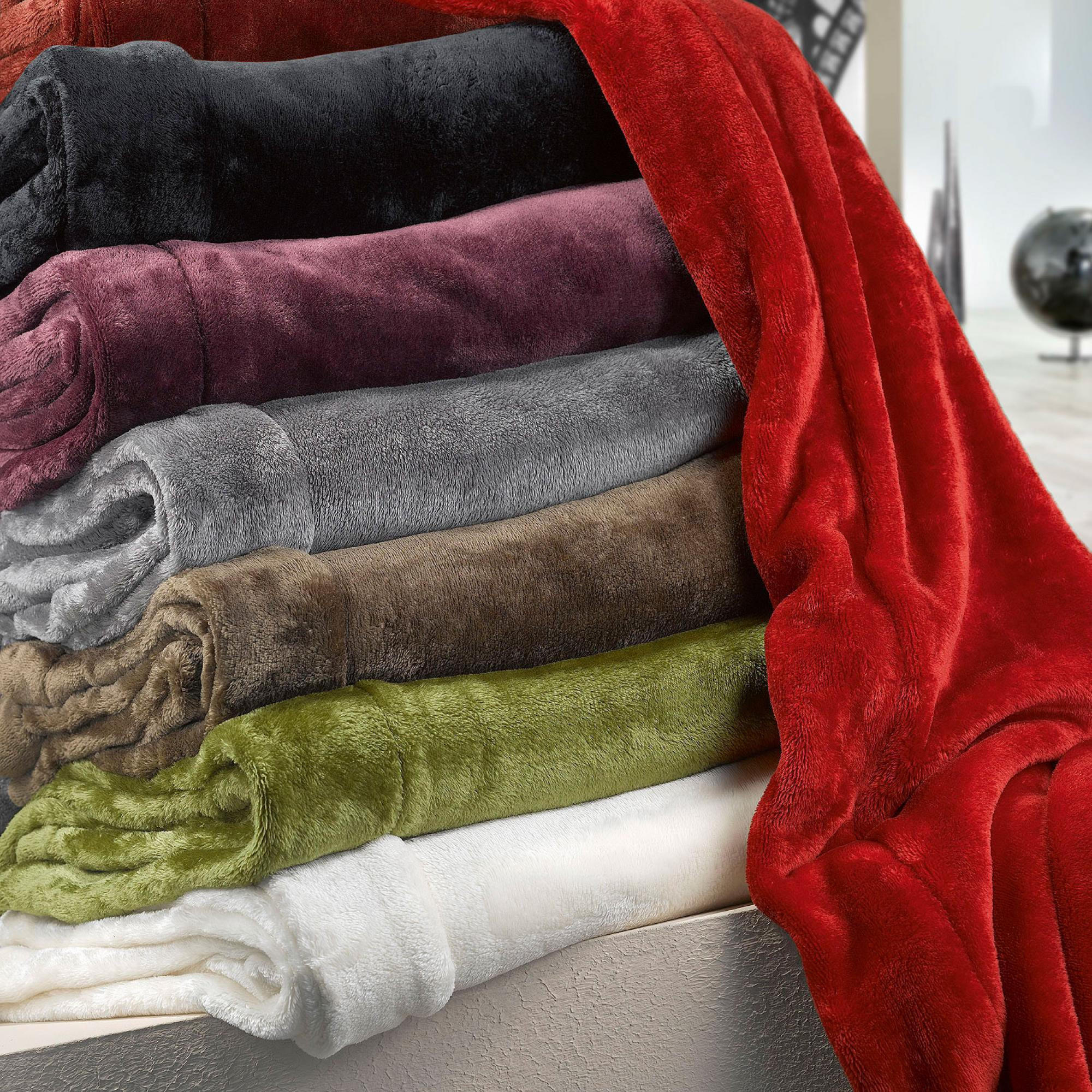 PLAID Tender umbra 150 x 200 cm - Anthrazit, Textil (150/200cm) - Vivaraise