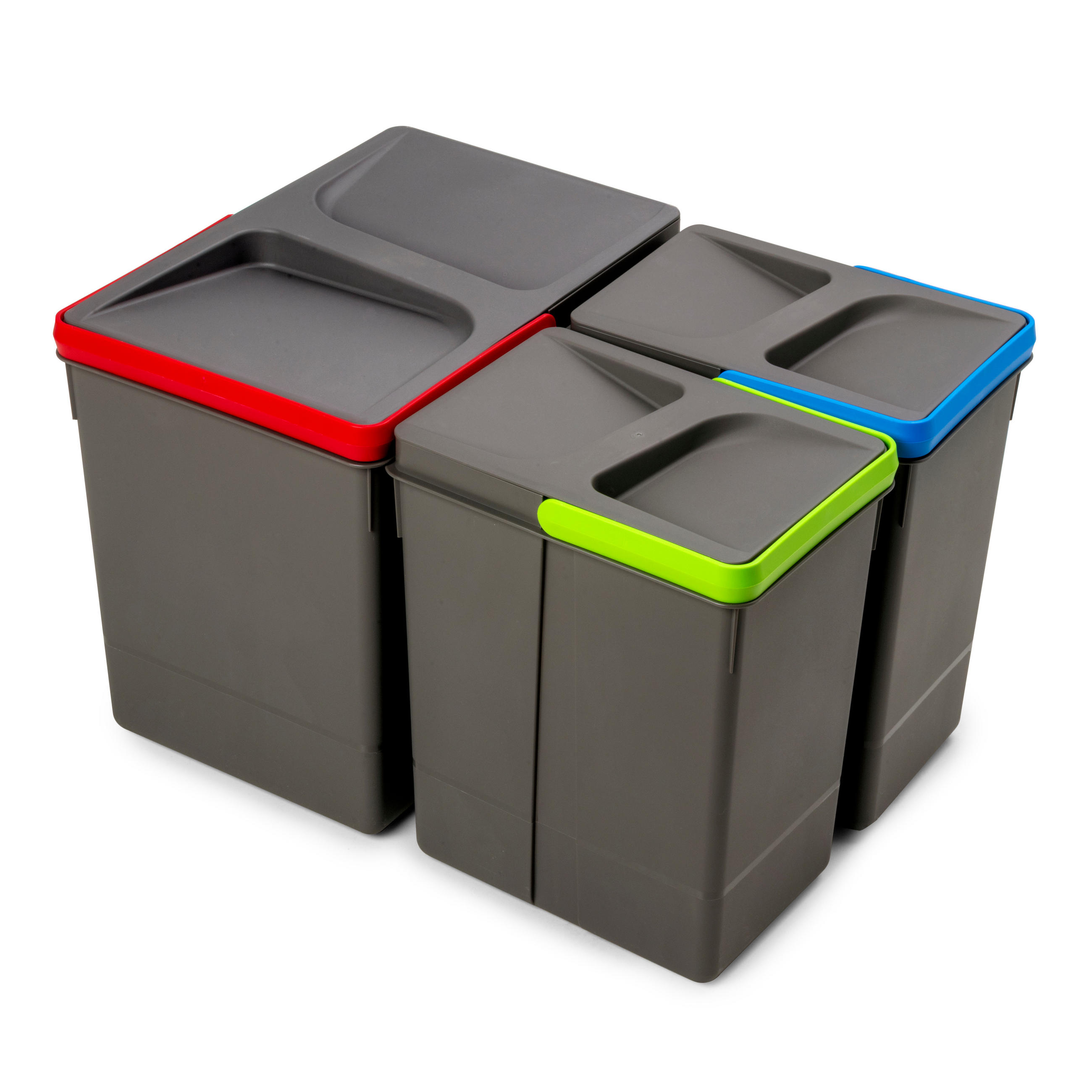 Emuca Recyclingbehälter Anthrazit 21.6x26.6x31.2 cm