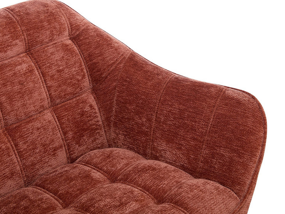 SOFA ohne Schlafmöglichkeit - -Sitzer - Stoff - Terracotta - - Terracotta, Textil (127/77/73cm) - Vente-Unique