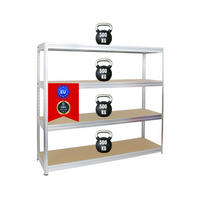SCHWERLASTREGAL Dino 180x200x60 cm Fachlast 500 kg Verzinkt - Silberfarben, Metall (200/180/60cm) - PROREGAL