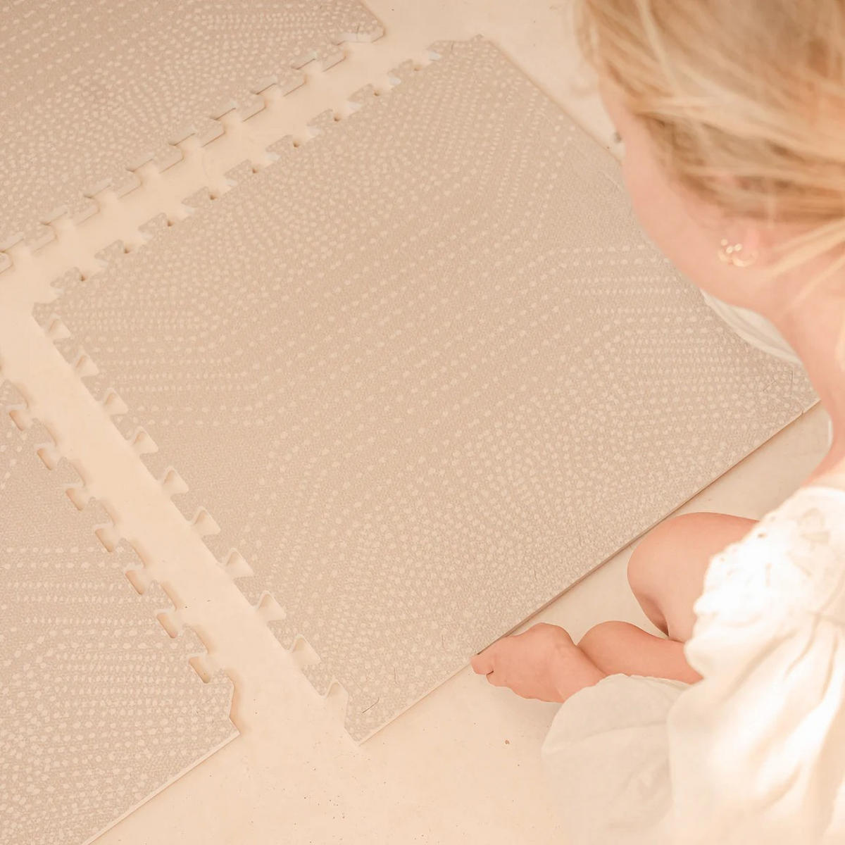 SPIELMATTE Deco Latte beige 120x180 - Beige, Kunststoff (120/180cm)