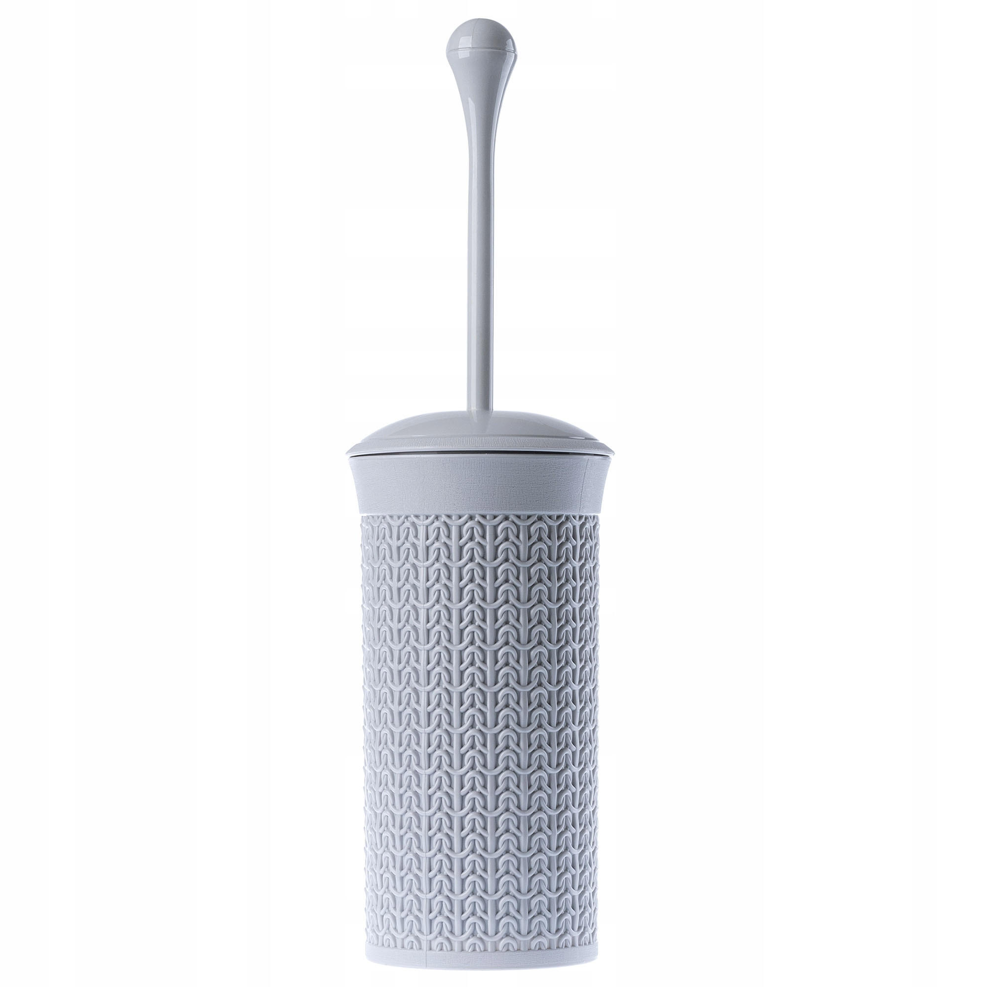 TOILETTENBÜRSTE mit Behälter, 40 cm, grau - Grau, Kunststoff (10/40cm) - KADAX