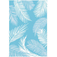 OUTDOORTEPPICH aus Kunststoff Hellblau - Hellblau, Kunststoff (182/274cm) - Outsunny