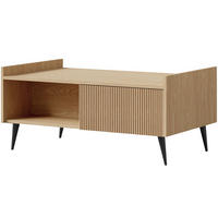 COUCHTISCH Arysa Frühlings-Eiche Hellbraun 100/45/60 cm - Eichefarben/Schwarz, Holzwerkstoff/Metall (60/100/45cm) - WFL GROUP