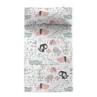 TAGESDECKE best buddies 180x260 cm (bett 80/90/105) mehrfarbig - Multicolor, Textil (180/260cm) - Happy Friday