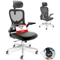 BÜROSTUHL SmartSeat Schwarz - Silberfarben/Schwarz, Kunststoff/Textil (70/142/70cm) - Clouvou