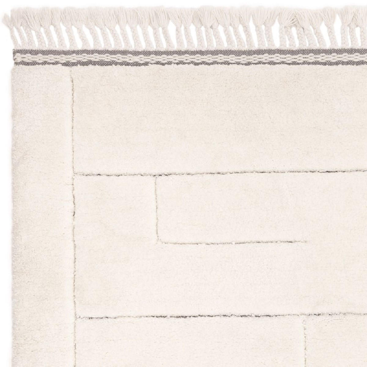 TEPPICH für Wohn- und Schlafzimmer SAFI Weiß 200 x 290 cm - Weiß, Textil (200/290cm) - Novatrend