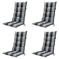 GARTENSTUHLKISSEN Alice 123/50 cm 4er-Set - Grau, Textil (50/7/123cm) - Madison